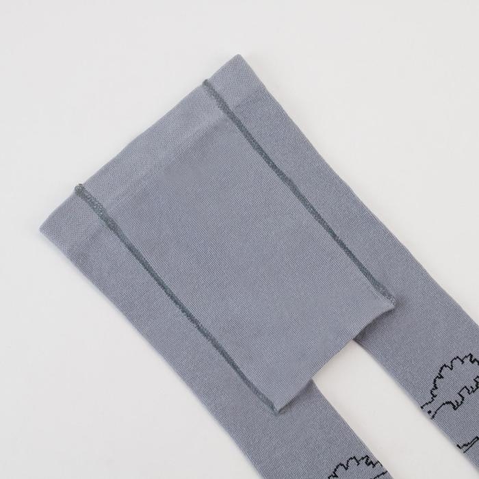 Колготки Крошка Я &laquo;Динозавры&raquo;, цвет серый, рост 68-74 см