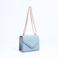 Сумка-мессенджер на магните, цвет голубой