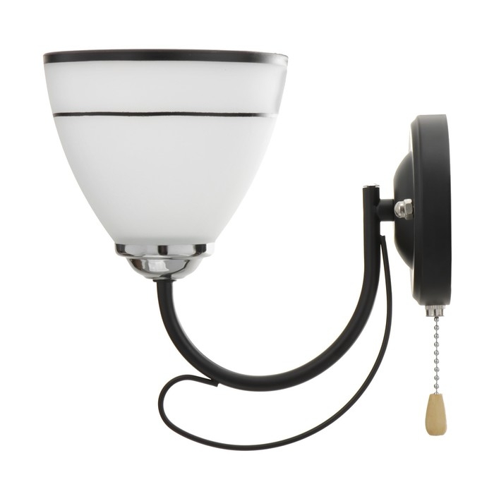 Бра 2026/1 E27 60Вт черный+хром 20х13,5х20 см Бра 2026/1 E27 60Вт черный+хром 20х13,5х20 см