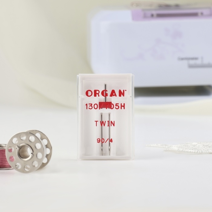 Игла для бытовых швейных машин, двойная, №90/4 Игла для бытовых швейных машин, двойная, №90/4