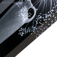 Картина-холст на подрамнике "Черно-белая" 60х100 см