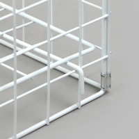 Корзина-накопитель складная, на колесах, 1 полка, 60×60×80 см, цвет белый Корзина-накопитель складная, на колесах, 1 полка, 60×60×80 см, цвет белый