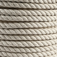 Канат хлопчатобумажный 10 мм (120 м) белый Канат хлопчатобумажный 10 мм (120 м) белый