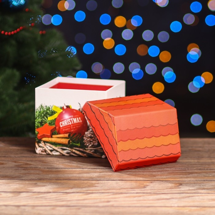 Набор коробок 4 в 1 Набор коробок 4 в 1 "Новогодний дом" 15 х 15 х 18 - 10,5 х 10,5 х 13,2 см