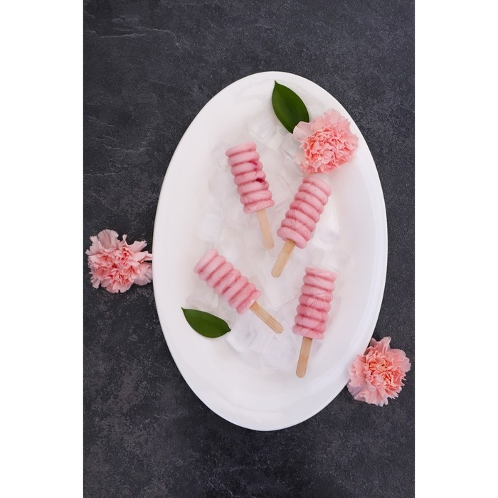 Форма для мороженого Доляна «Моника», силикон, 19,5×11 см, 4 ячейки (6,7×3,2 см), цвет МИКС Форма для мороженого Доляна «Моника», силикон, 19,5×11 см, 4 ячейки (6,7×3,2 см), цвет МИКС