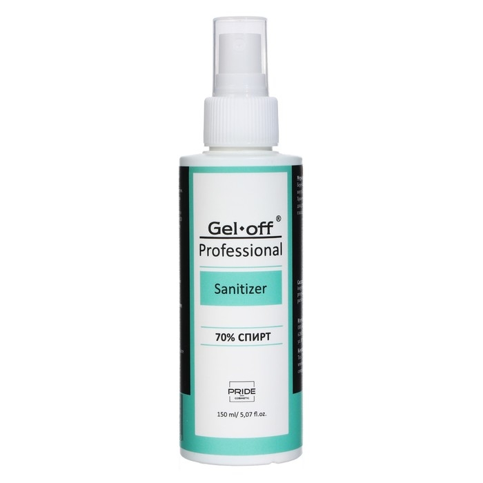 Очищающее средство для рук и ногтей Gel*off Sanitizer с антибактериальным эффектом, 150 мл Очищающее средство для рук и ногтей Gel*off Sanitizer с антибактериальным эффектом, 150 мл