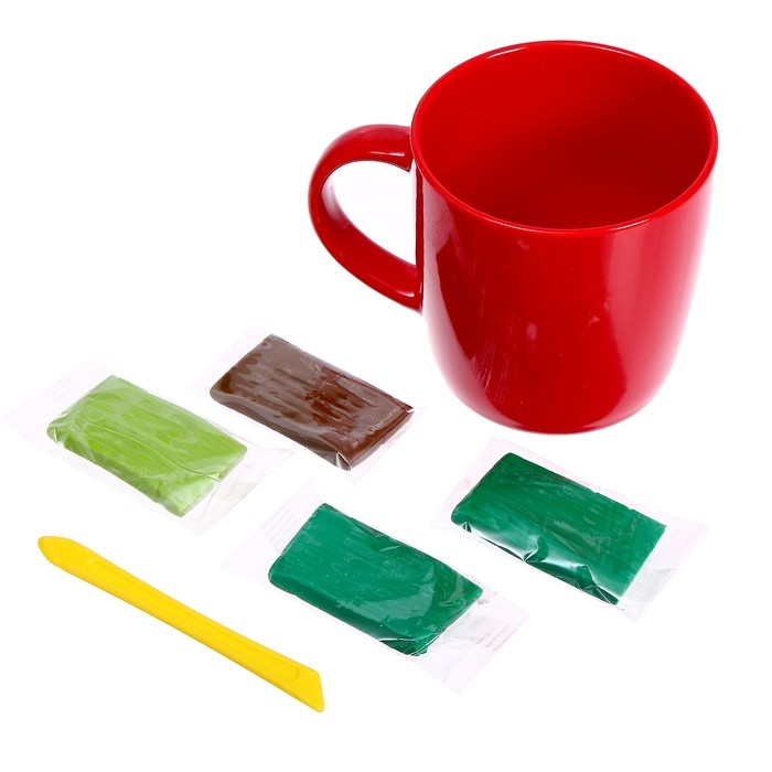 Набор для декора кружки полимерной глиной &laquo;Авокадо&raquo;