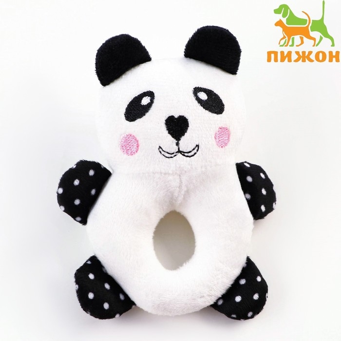 Игрушка пищащая для собак Игрушка пищащая для собак "Панда", 17 см