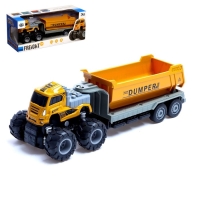 Грузовик металлический &laquo;Самосвал&raquo;, инерция, с элементами из пластика, цвет жёлтый