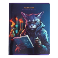 Тетрадь предметная "Мир будущего", 48 листов в клетку,"Химия", мелованный картон, металлизированная краска, блок офсет Тетрадь предметная "Мир будущего", 48 листов в клетку,"Химия", мелованный картон, металлизированная краска, блок офсет