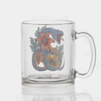 Кружка стеклянная чайная &laquo;Цветы и змеи&raquo;, 320 мл, МИКС