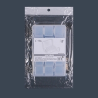 Набор баночек для декора, 15 шт, в органайзере, 9 мл, 13,5 &times; 8,5 &times; 4 см, цвет прозрачный