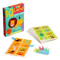 IQ Многоразовые карточки «Весёлые зверушки», с прищепками, 4+ IQ Многоразовые карточки «Весёлые зверушки», с прищепками, 4+