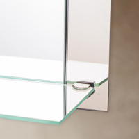 Зеркало, настенное, с полкой, 37&times;45 см