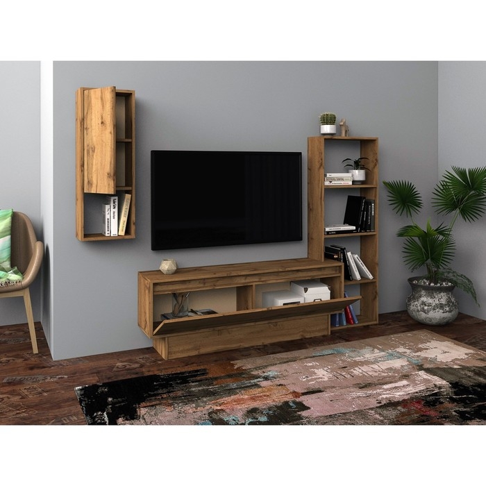 Гостиная "Сенатор-1", 1750 х 300 х 1410, дуб вотан