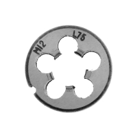 Плашка метрическая ТУНДРА, М12 х 1.75 мм Плашка метрическая ТУНДРА, М12 х 1.75 мм