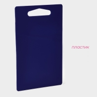 Доска разделочная пластиковая Доляна &laquo;Хозяюшка&raquo;, прямоугольная, 28&times;18 см, цвет синий