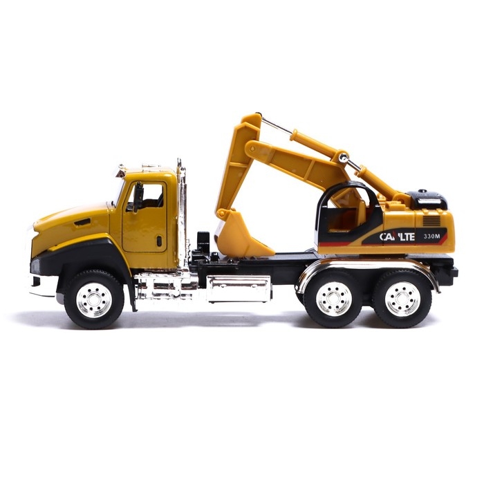 Грузовик металлический «Кран», инерция, открываются двери, свет и звук Грузовик металлический «Кран», инерция, открываются двери, свет и звук