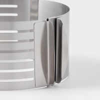 Форма для выкладки и выпечки с регулировкой размера Доляна, 16-20 см, цвет серебристый Форма для выкладки и выпечки с регулировкой размера Доляна, 16-20 см, цвет серебристый