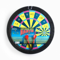 Дартс "Викинг", d-35 см, толщина 3 см, 2 дротика, дротик 13.5 х 2.5 см Дартс "Викинг", d-35 см, толщина 3 см, 2 дротика, дротик 13.5 х 2.5 см