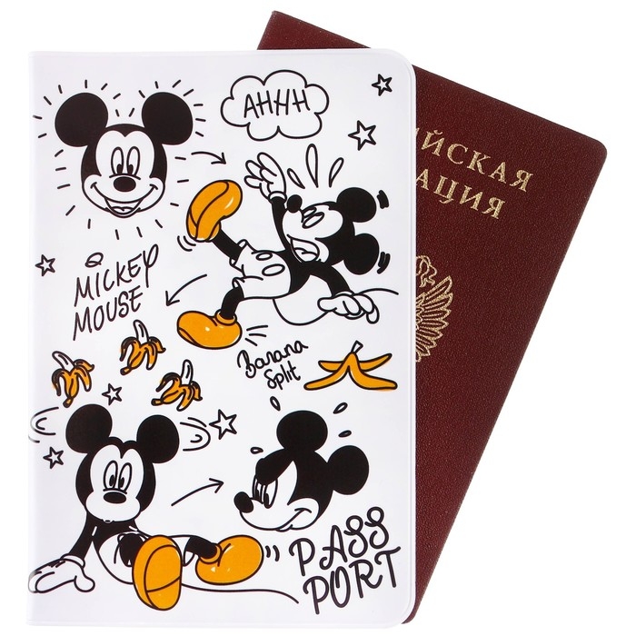 Паспортная обложка, Микки Маус Паспортная обложка, Микки Маус