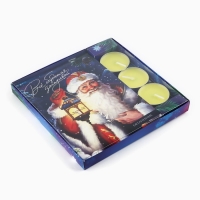 Подарочный набор новогодний ежедневник и чайные свечи &laquo;Всё сбудется загадывай&raquo;