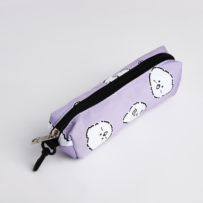 Рюкзак школьный из текстиля на молнии, 3 кармана, пенал, цвет сиреневый Рюкзак школьный из текстиля на молнии, 3 кармана, пенал, цвет сиреневый