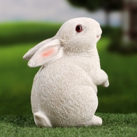 Садовая фигура "Заяц" белый, 11х11х18см /// Садовая фигура "Заяц" белый, 11х11х18см ///