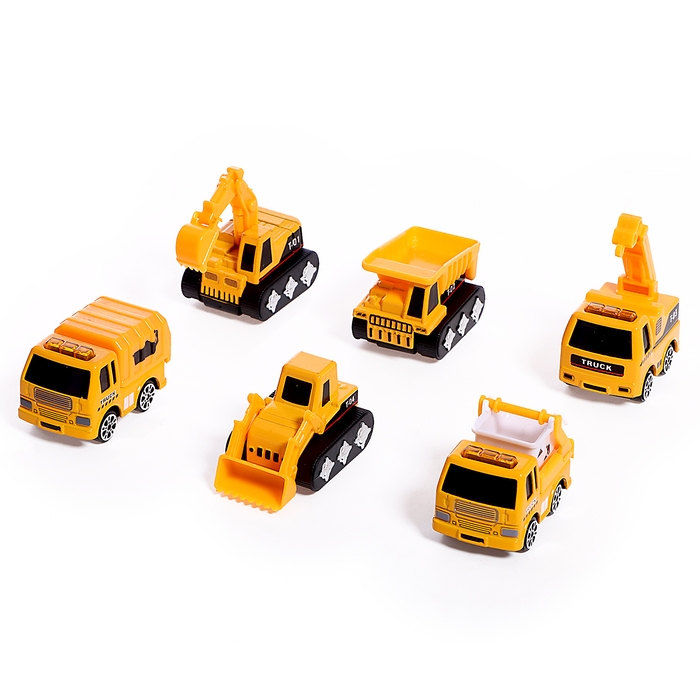 Набор металлических машинок &laquo;Мини&raquo;, 6 штук, цвет МИКС