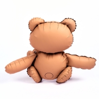 Шар фольгированный 30" &laquo;Счастливый мишка&raquo;, матовый, цвет бежевый