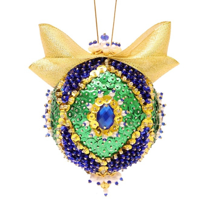 Новогодний шар из пайеток &laquo;Фантазия&raquo;