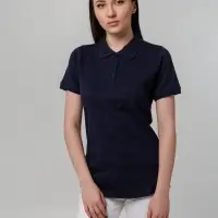 Рубашка поло женская Virma Stretch Lady, темно-синяя, размер XL