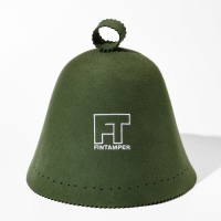 Бесшовная фетровая шапка для бани из шерсти мериноса, оливковая