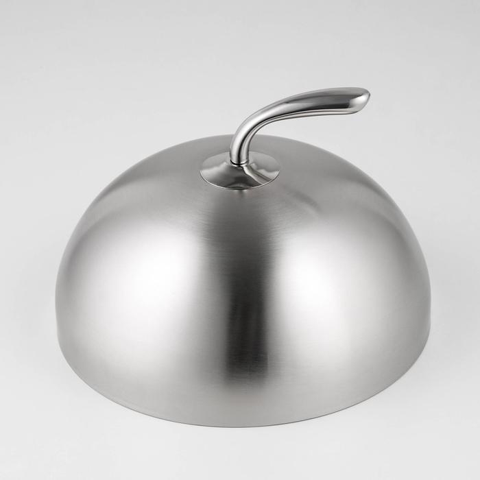 Крышка-Клош из нержавеющей стали, 26&times;26&times;15 см, круглая