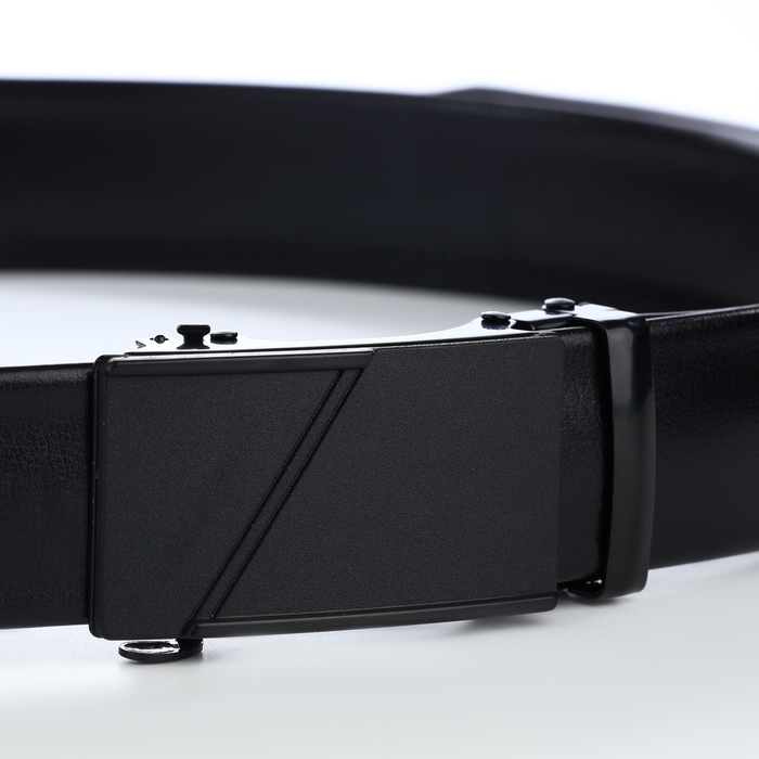 Ремень мужской, Великан, ширина 4 см, пряжка автомат, цвет чёрный Ремень мужской, Великан, ширина 4 см, пряжка автомат, цвет чёрный