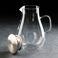 Набор для напитков из стекла Magistro &laquo;Стиль&raquo;, 5 предметов: кувшин 1,8 л, 4 кружки 300 мл