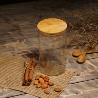 Банка стеклянная для сыпучих продуктов Magistro &laquo;Эко&raquo;, 700 мл, 8,5&times;15,5 см