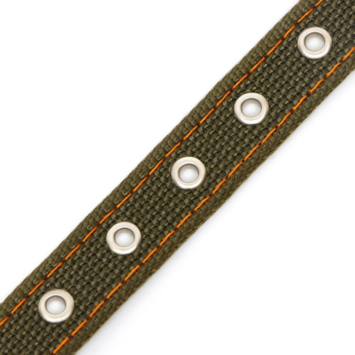 Ошейник брезентовый двухслойный, 54 х 2,5 см, ОШ 35-45 см, хаки Ошейник брезентовый двухслойный, 54 х 2,5 см, ОШ 35-45 см, хаки