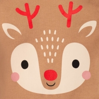 Комбинезон Крошка Я "Олень", рост 86-92 см, бежевый Комбинезон Крошка Я "Олень", рост 86-92 см, бежевый