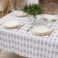 Скатерть Доляна "Аir flowers" 145*180 см, 100% п/э