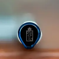 Ручка шариковая PF One, серебристая с синим Ручка шариковая PF One, серебристая с синим