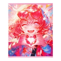 Комплект тетрадей из 5 штук 48 листов в клетку Calligrata TOP "В розовых очках", обложка мелованный картон, голографическая ламинация, блок офсет Комплект тетрадей из 5 штук 48 листов в клетку Calligrata TOP "В розовых очках", обложка мелованный картон, голографическая ламинация, блок офсет