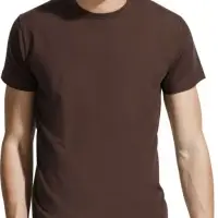 Футболка мужская Milano 190 темно-коричневая (шоколад), размер XXL