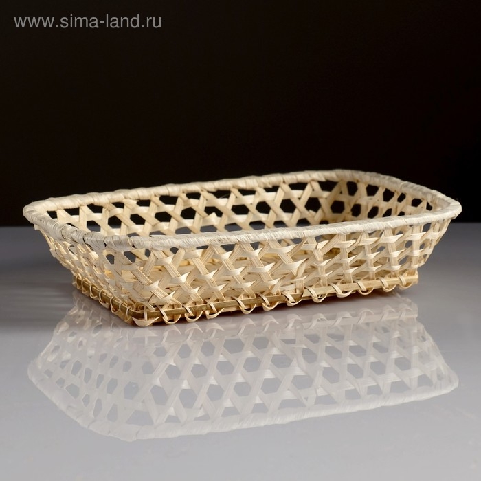 Плошка &laquo;Плетёнка&raquo;, 17&times;23&times;5 см, бамбук