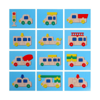 Пазл конструктор деревянный «Автотранспорт» Пазл конструктор деревянный «Автотранспорт»