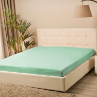 Простыня на резинке &laquo;Купу-купу&raquo;, 80х200х20 см, ментол, трикотаж