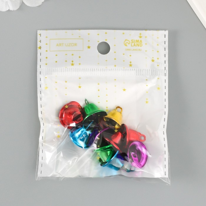 Набор декора для творчества Набор декора для творчества "Колокольчики цветные" d=1,6 см набор 10 шт