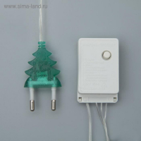 Гирлянда &laquo;Нить&raquo; 4 м с насадками &laquo;Шарик проволока&raquo;, IP20, прозрачная нить, 20 LED, свечение мульти, 8 режимов, 220 В