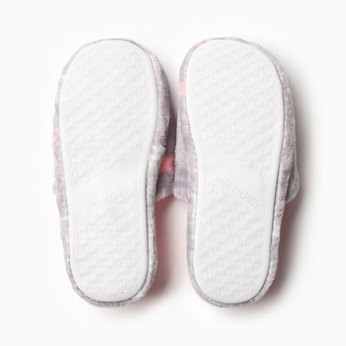 Тапочки женские размер 38-39, цвет серый Тапочки женские размер 38-39, цвет серый