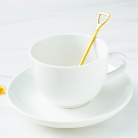 Ложка десертная из нержавеющей стали Magistro &laquo;Лопата&raquo;, длина 12 см, цвет золотой